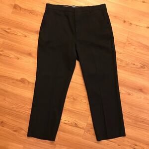 Comfort Action Flex Vintage Mens Size 38 X 30 Black Flat Front Dress Work Pants
